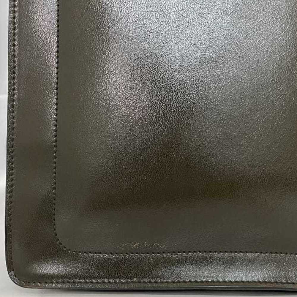 Miu Miu Madras Leather Shoulder Black Green Khaki Bag Shoulder Bag - Picture 6 of 9